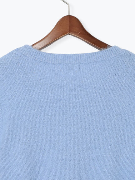 ラメシャギーハーフスリーブニット(グレー/チャコールグレー/レッド/ブルー)|Te chichi TERRASSE(テチチ テラス)通販