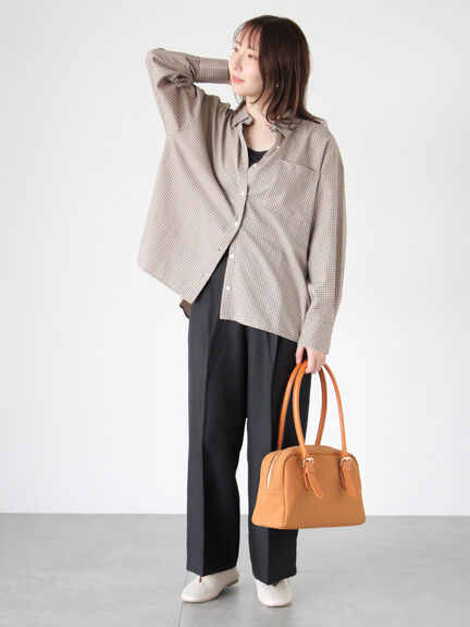 タックストレートパンツ(オフホワイト/ブラック/ブラウン/ネイビー/パープル)|Te chichi TERRASSE(テチチ テラス)通販