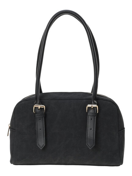 スウェードボストンバッグ《2025autumn catalog item》(チャコールグレー/キャメル)|Te chichi TERRASSE(テチチ テラス)通販