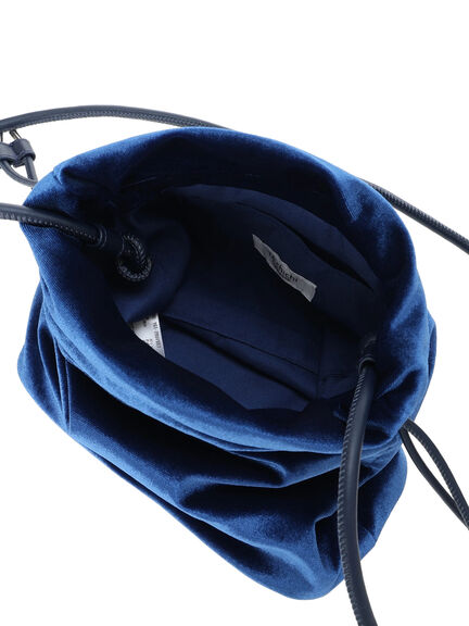 ベロア巾着バッグ《2025autumn catalog item》(ボルドー/ネイビー)|Te chichi TERRASSE(テチチ テラス)通販