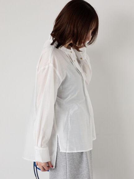 フロントタック入りシアーシャツ(オフホワイト/グレー/イエロー/ネイビー)|Te chichi TERRASSE(テチチ テラス)通販