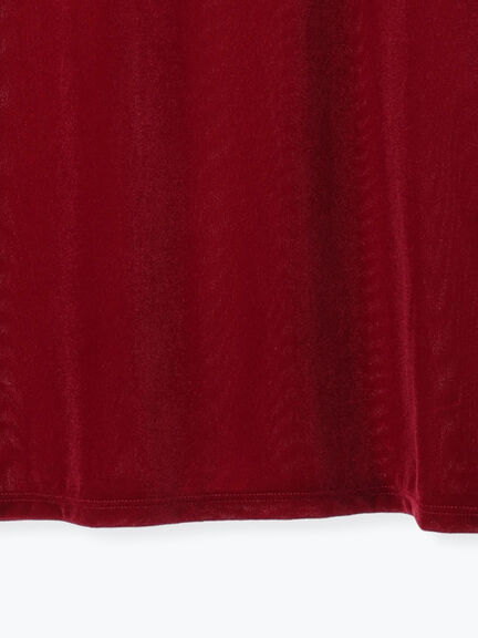 シアーベロアパフトップス(オフホワイト/ブラック/レッド)|Te chichi TERRASSE(テチチ テラス)通販