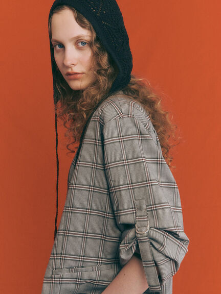 ロールアップテーラードジャケット《2025autumn catalog item》(チャコールグレー/ブラック/ベージュ)|Te chichi TERRASSE(テチチ テラス)通販