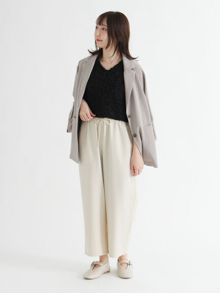 ロールアップテーラードジャケット《2025autumn catalog item》(チャコールグレー/ブラック/ベージュ)|Te chichi TERRASSE(テチチ テラス)通販