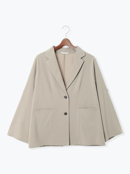ロールアップテーラードジャケット《2025autumn catalog item》(チャコールグレー/ブラック/ベージュ)|Te chichi TERRASSE(テチチ テラス)通販
