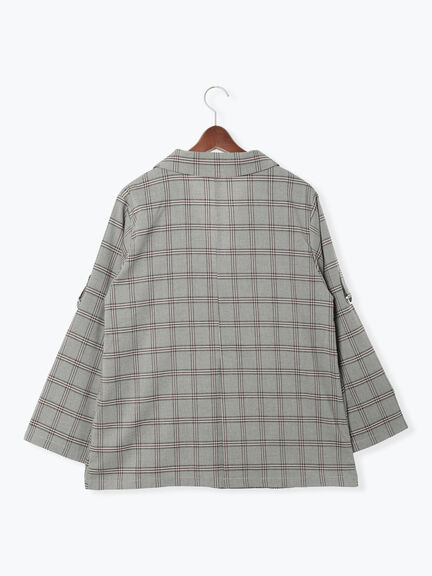 ロールアップテーラードジャケット《2025autumn catalog item》(チャコールグレー/ブラック/ベージュ)|Te chichi TERRASSE(テチチ テラス)通販