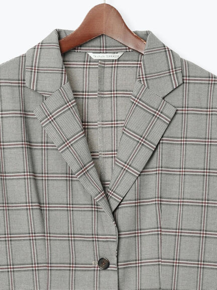 ロールアップテーラードジャケット《2025autumn catalog item》(チャコールグレー/ブラック/ベージュ)|Te chichi TERRASSE(テチチ テラス)通販