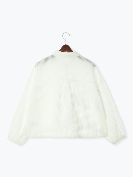 シアーチェックジップブルゾン(オフホワイト/ブラック)|Te chichi TERRASSE(テチチ テラス)通販