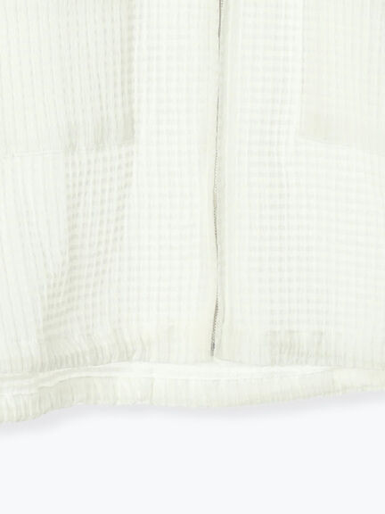 シアーチェックジップブルゾン(オフホワイト/ブラック)|Te chichi TERRASSE(テチチ テラス)通販