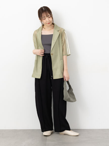 アウトシームスウェットカーブパンツ《2025autumn catalog item》(グレー/ブラック/モカ)|Te chichi TERRASSE(テチチ テラス)通販