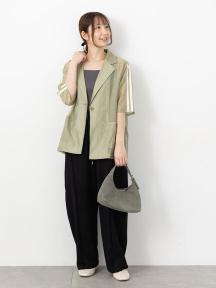 アウトシームスウェットカーブパンツ《2025autumn catalog item》(グレー/ブラック/モカ)|Te chichi TERRASSE(テチチ テラス)通販