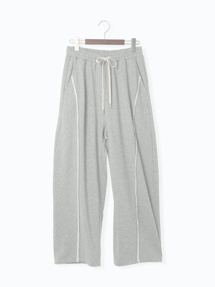 アウトシームスウェットカーブパンツ《2025autumn catalog item》(グレー/ブラック/モカ)|Te chichi TERRASSE(テチチ テラス)通販