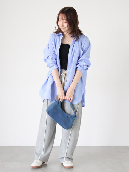 胸刺繍オーバーサイズシャツ《2025autumn catalog item》(オフホワイト/モカ/ブルー)|Te chichi TERRASSE(テチチ テラス)通販