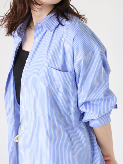 胸刺繍オーバーサイズシャツ《2025autumn catalog item》(オフホワイト/モカ/ブルー)|Te chichi TERRASSE(テチチ テラス)通販