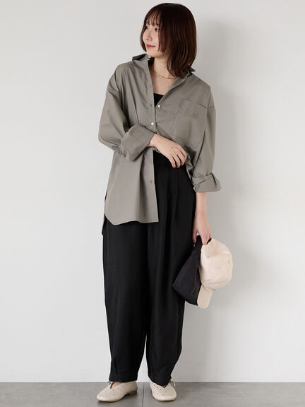 胸刺繍オーバーサイズシャツ《2025autumn catalog item》(オフホワイト/モカ/ブルー)|Te chichi TERRASSE(テチチ テラス)通販