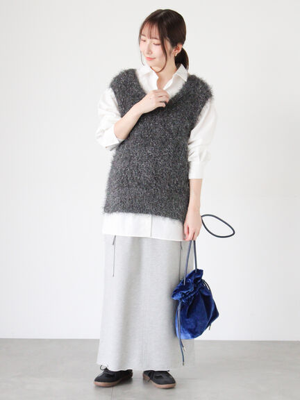 胸刺繍オーバーサイズシャツ《2025autumn catalog item》(オフホワイト/モカ/ブルー)|Te chichi TERRASSE(テチチ テラス)通販