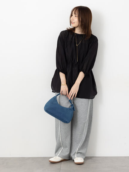 前後2WAYドロストチュニック(オフホワイト/チャコールグレー/ブラウン)|Te chichi TERRASSE(テチチ テラス)通販