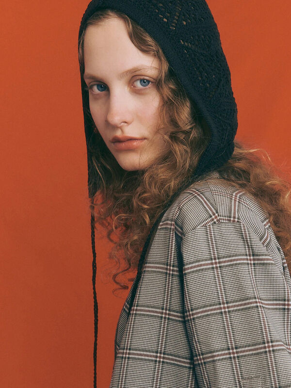 クロシェ編み風ニットキャップ《2025autumn catalog item》(ブラック)|Te chichi TERRASSE(テチチ テラス)通販