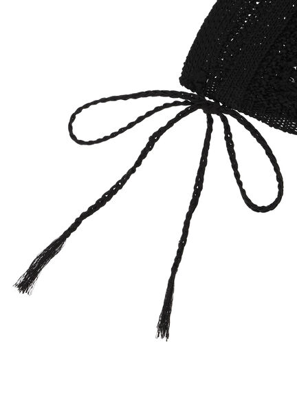 クロシェ編み風ニットキャップ《2025autumn catalog item》(オフホワイト/ブラック)|Te chichi TERRASSE(テチチ テラス)通販