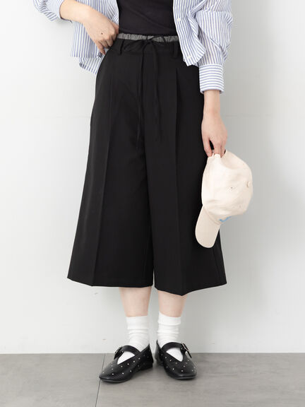ダブルウエストクロップド丈パンツ《2025autumn catalog item》(チャコールグレー/ブラック/モカ)|Te chichi TERRASSE(テチチ テラス)通販