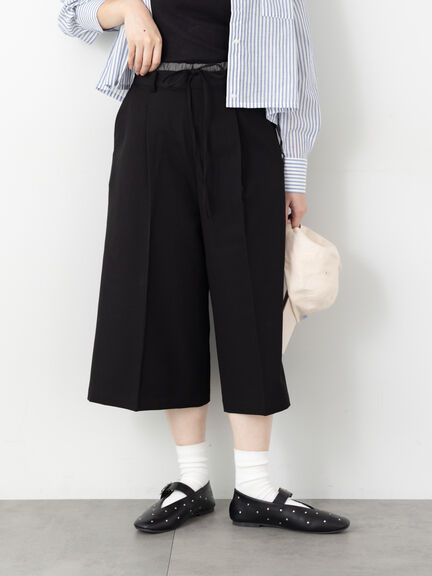 ダブルウエストクロップド丈パンツ《2025autumn catalog item》(チャコールグレー/ブラック/モカ)|Te chichi TERRASSE(テチチ テラス)通販