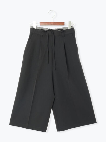 ダブルウエストクロップド丈パンツ《2025autumn catalog item》(チャコールグレー/ブラック/モカ)|Te chichi TERRASSE(テチチ テラス)通販