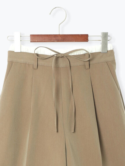 ダブルウエストクロップド丈パンツ《2025autumn catalog item》(チャコールグレー/ブラック/モカ)|Te chichi TERRASSE(テチチ テラス)通販
