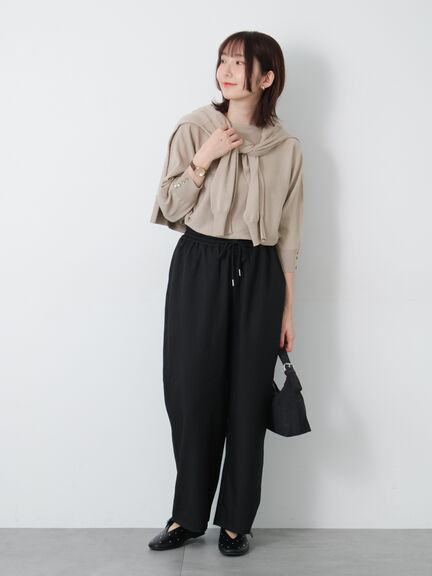 金釦ドルマンスリーブニット(ブラック/ピンク/ベージュ/ブルー)|Te chichi TERRASSE(テチチ テラス)通販