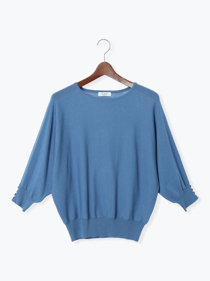 金釦ドルマンスリーブニット(ブラック/ピンク/ベージュ/ブルー)|Te chichi TERRASSE(テチチ テラス)通販