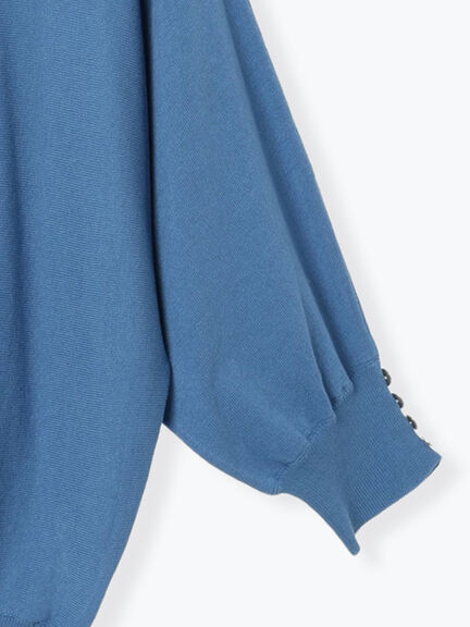 金釦ドルマンスリーブニット(ブラック/ピンク/ベージュ/ブルー)|Te chichi TERRASSE(テチチ テラス)通販