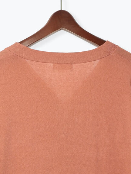 金釦Vネックリラックスカーディガン(ブラック/ピンク/ベージュ/ブルー)|Te chichi TERRASSE(テチチ テラス)通販