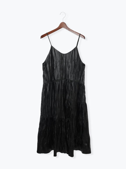 しわ加工フェイクレザーキャミワンピース《2025autumn catalog item》(ブラック/ブラウン)|Te chichi TERRASSE(テチチ テラス)通販