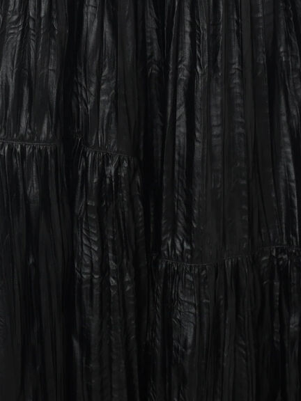 しわ加工フェイクレザーキャミワンピース《2025autumn catalog item》(ブラック/ブラウン)|Te chichi TERRASSE(テチチ テラス)通販