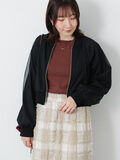 チュールダブルジップブルゾン(ブラック)|Te chichi TERRASSE(テチチ テラス)通販