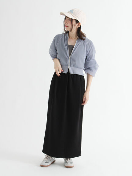 チュールダブルジップブルゾン(ブラック/ブルー)|Te chichi TERRASSE(テチチ テラス)通販