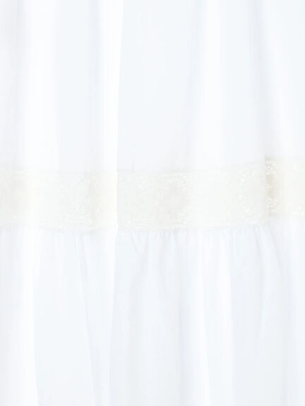 レーステープギャザースカート《2025autumn catalog item》(オフホワイト/ブラック/ブラウン)|Te chichi TERRASSE(テチチ テラス)通販