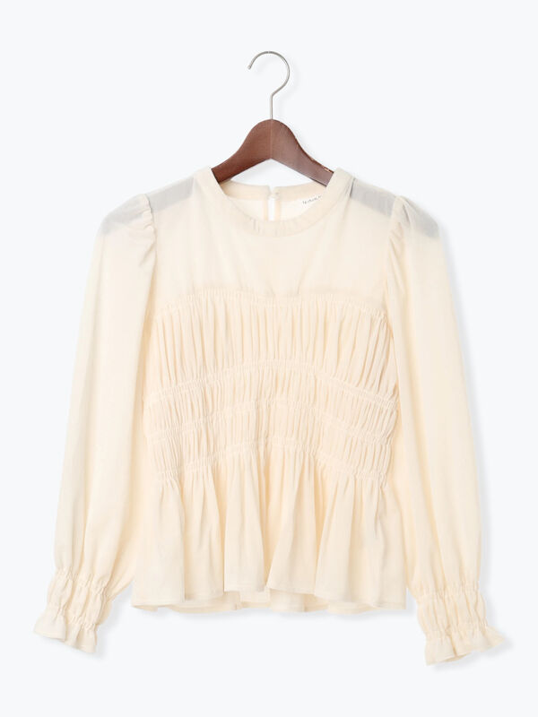 ベロアシャーリングトップス(オフホワイト)|Te chichi TERRASSE(テチチ テラス)通販