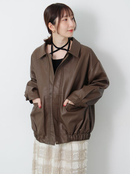 オーバーサイズブルゾン《2025autumn catalog item》(ブラック/ブラウン/キャメル)|Te chichi TERRASSE(テチチ テラス)通販