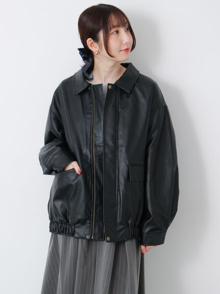 オーバーサイズブルゾン《2025autumn catalog item》(ブラック/ブラウン/キャメル)|Te chichi TERRASSE(テチチ テラス)通販