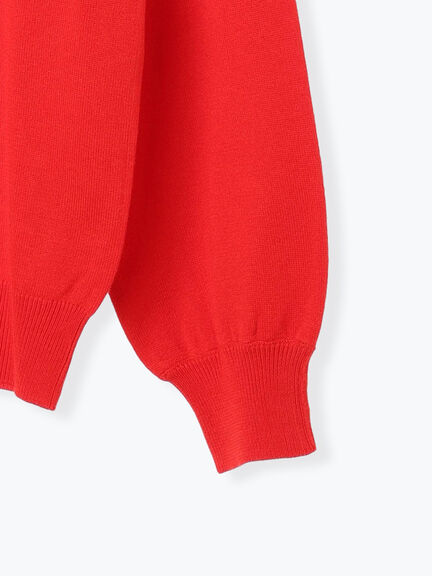 袖口金釦クルーネックニット(グレー/ブラック/レッド/ブルー)|Te chichi TERRASSE(テチチ テラス)通販