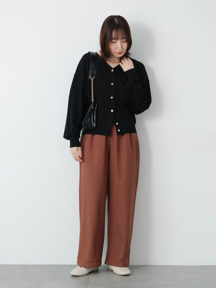 前後2WAY金釦Vネックカーディガン(グレー/ブラック/レッド/ブルー)|Te chichi TERRASSE(テチチ テラス)通販