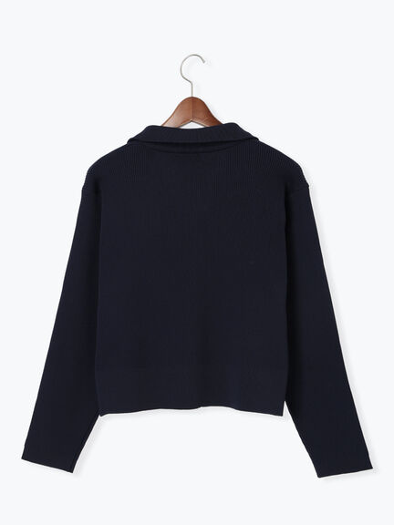 Wジップハイネックリブカーディガン(オフホワイト/ブラック/レッド/ミント/ネイビー)|Te chichi TERRASSE(テチチ テラス)通販