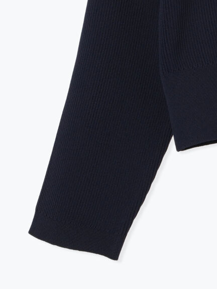 Wジップハイネックリブカーディガン(オフホワイト/ブラック/レッド/ミント/ネイビー)|Te chichi TERRASSE(テチチ テラス)通販