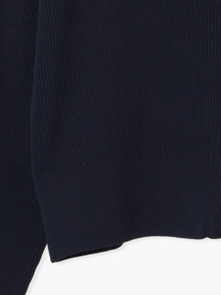 Wジップハイネックリブカーディガン(オフホワイト/ブラック/レッド/ミント/ネイビー)|Te chichi TERRASSE(テチチ テラス)通販