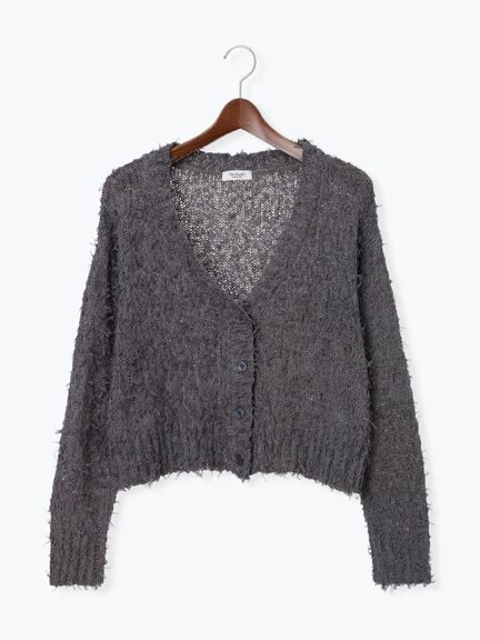 Vネックチュールフリンジカーディガン(オフホワイト/グレー/ブラック)|Te chichi TERRASSE(テチチ テラス)通販