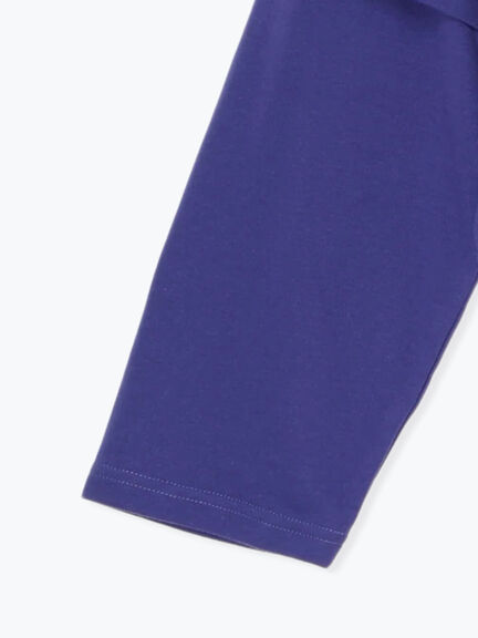 フェイクレイヤードプリントTシャツ(チャコールグレー/パープル/キナリ)|Te chichi TERRASSE(テチチ テラス)通販