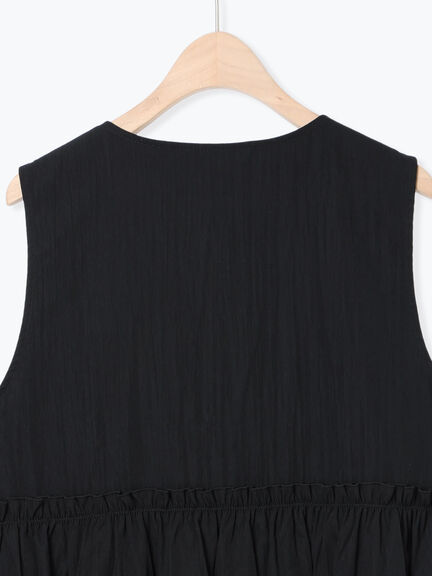 ナイロンペプラムベスト(ブラック/カーキ)|Te chichi TERRASSE(テチチ テラス)通販