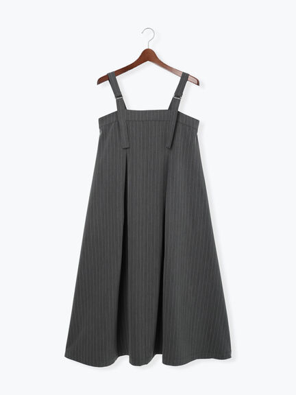 フレアジャンパースカート(チャコールグレー/ブラウン)|Te chichi TERRASSE(テチチ テラス)通販