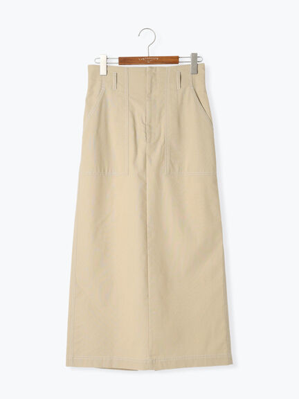 配色ステッチスカート《2025summer catalog item》(グレー/ブラック/ベージュ)|Lugnoncure(ルノンキュール)通販