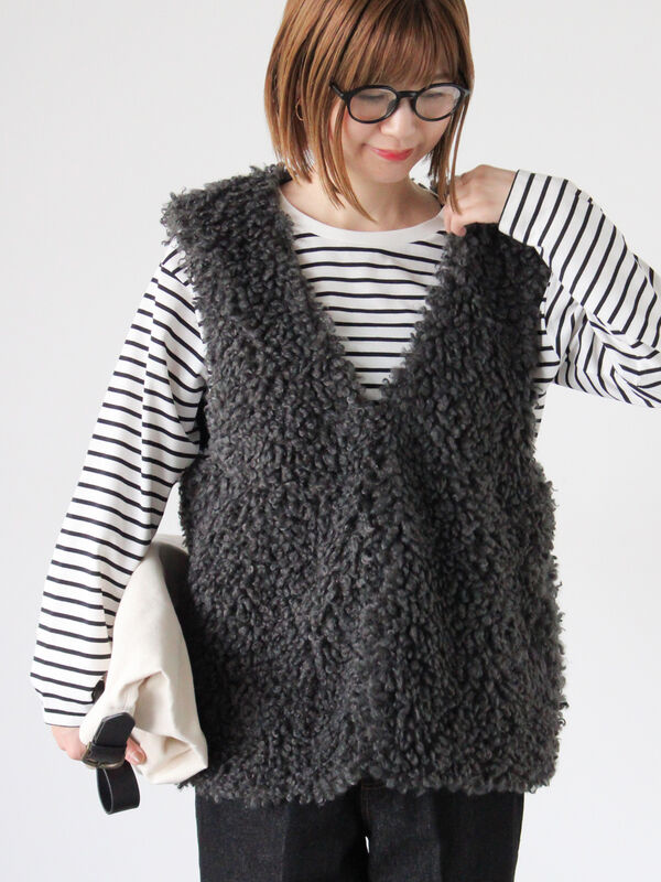 ミドルボアベスト(チャコールグレー)|Lugnoncure(ルノンキュール)通販